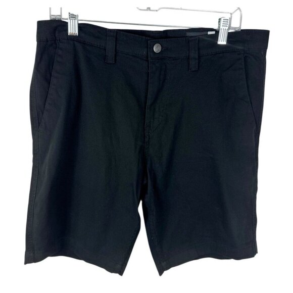Volcom Men's 32 Chino Shorts Black EUC Inseam 10" - Picture 1 of 11